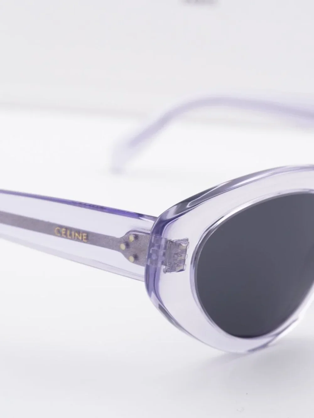 Celine CL40286I 78A Cat Eye Sunglasses - Shiny Lilac / Smoke
